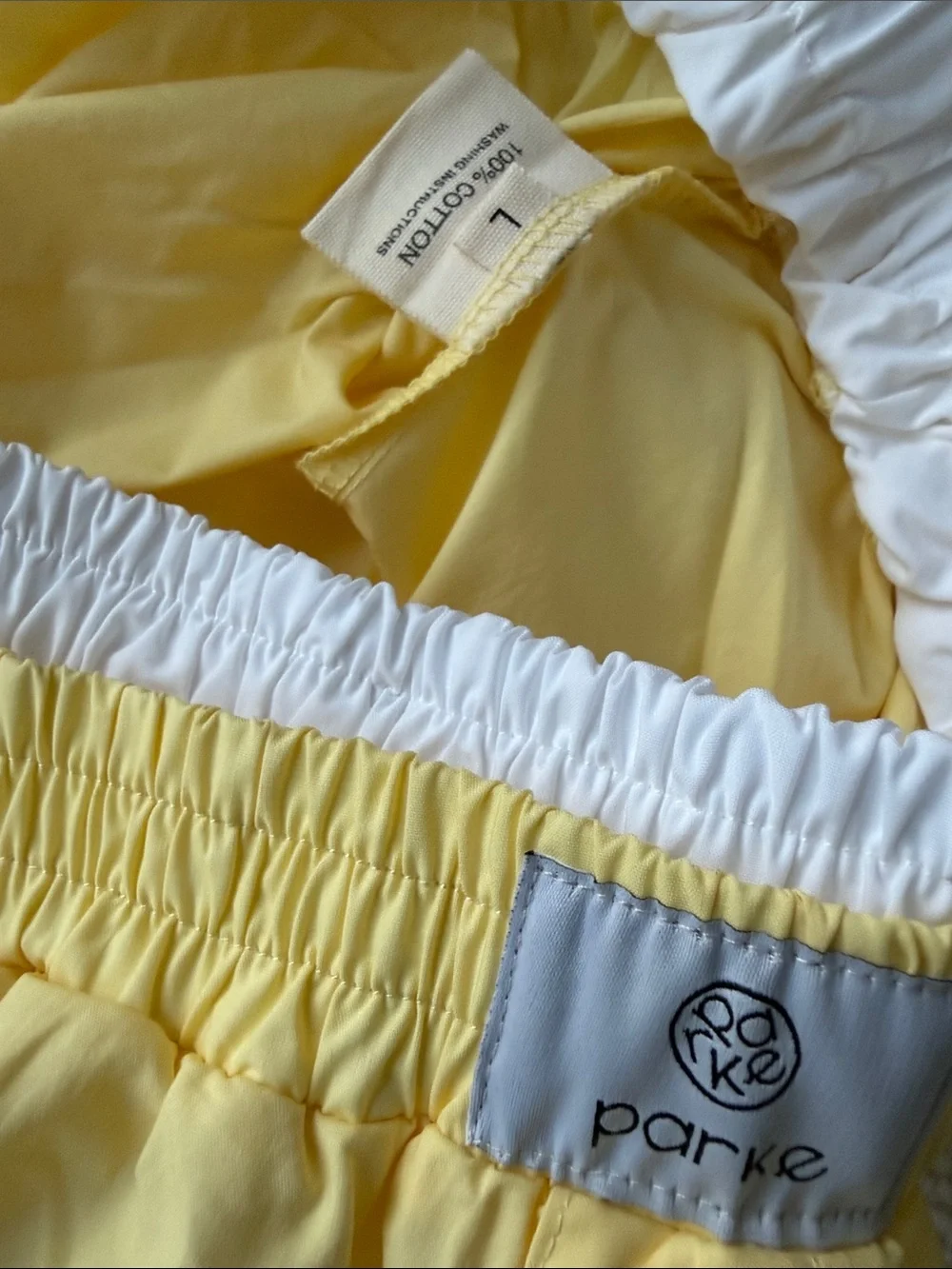 PARKE Yellow Double Boxer Cotton Button-Front Lounge Pants Size L NWOT